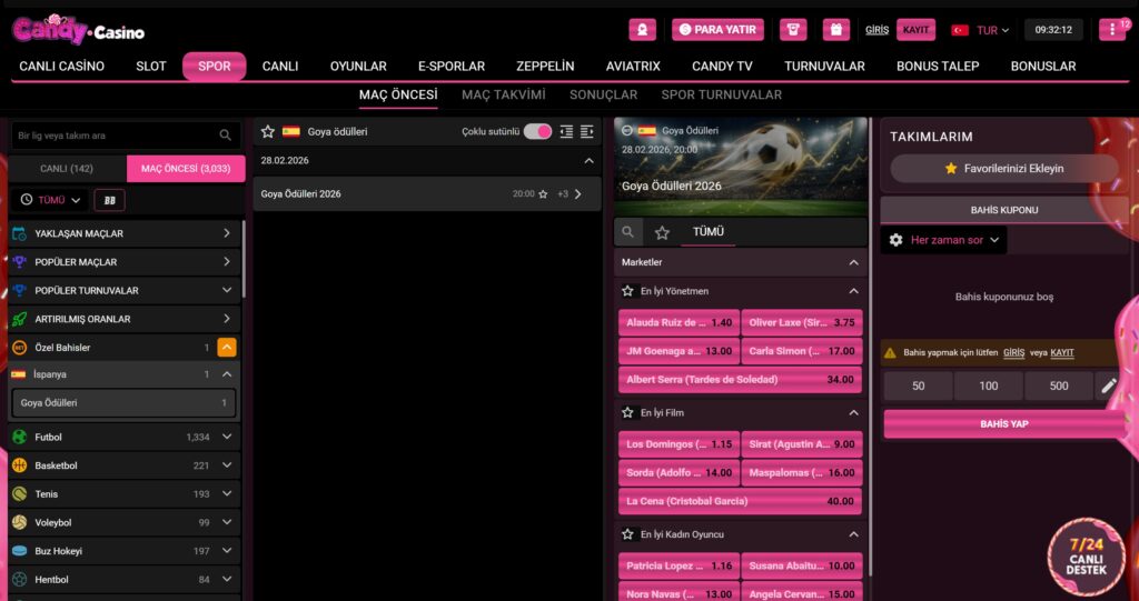 candycasino spor bahisleri